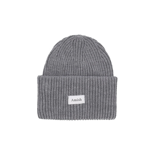 AMISH GRAY WOOL BEANIE