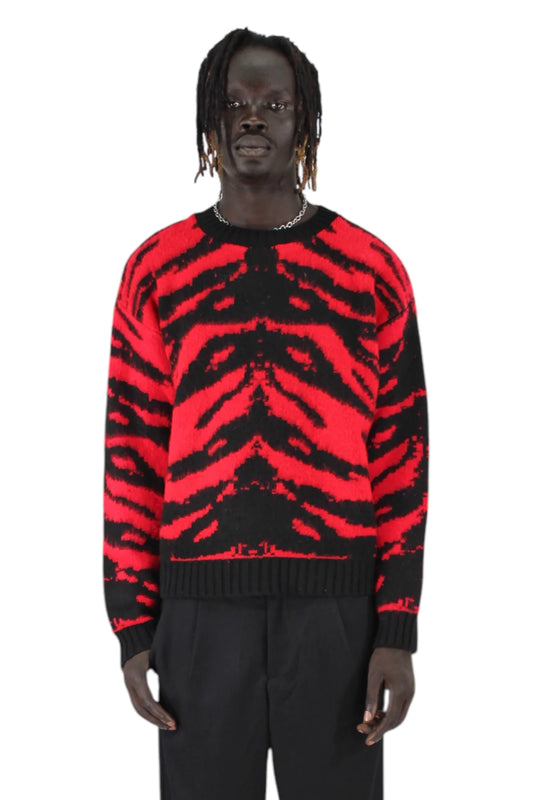 BLACK CIRCUS RED JAQUARED PULL