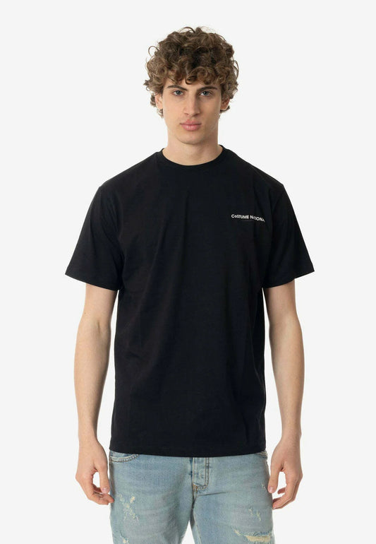 COSTUME NATIONAL BLACK LOGO TEE