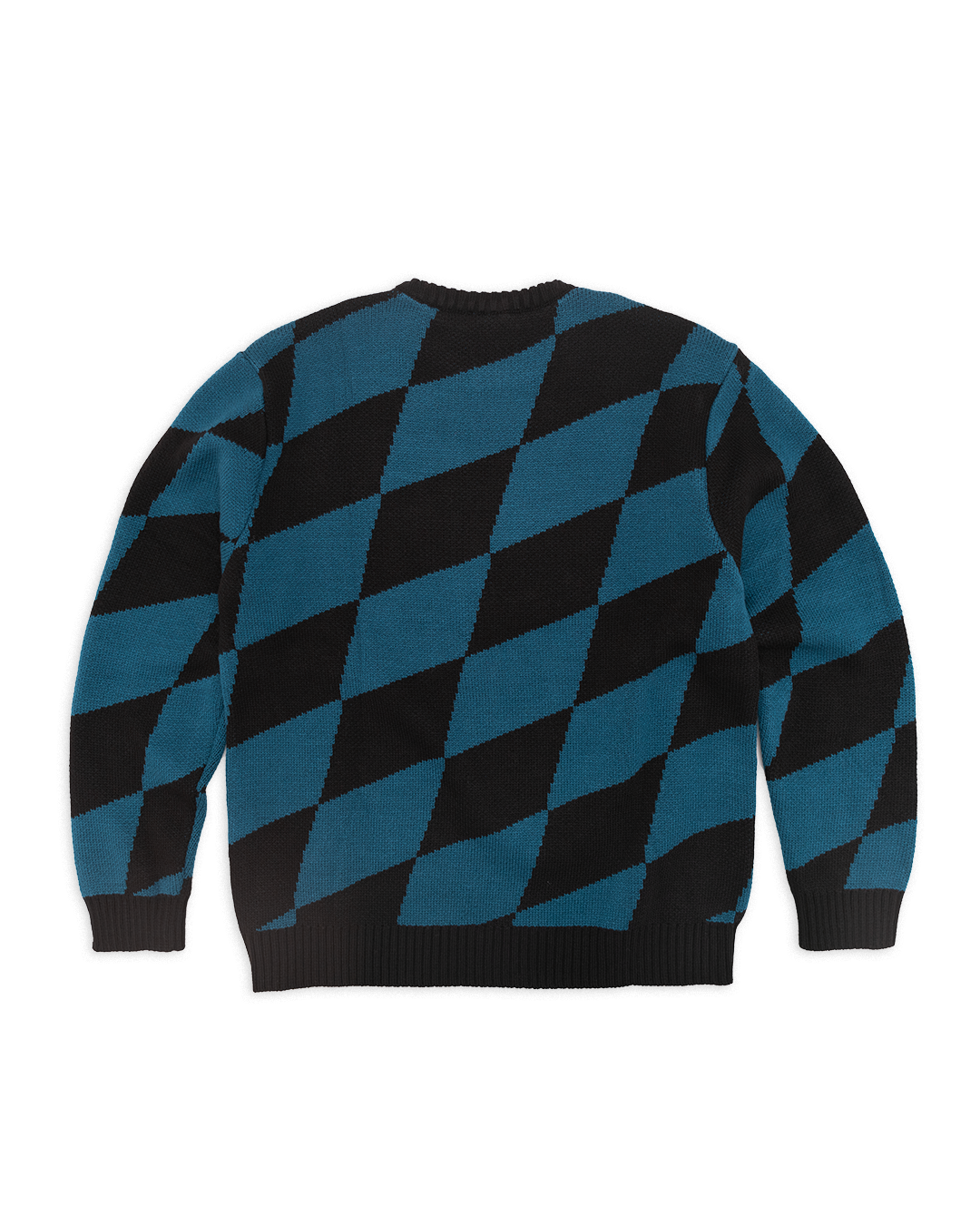 CREW NECK RACE FLAG KNIT