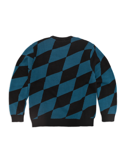 CREW NECK RACE FLAG KNIT