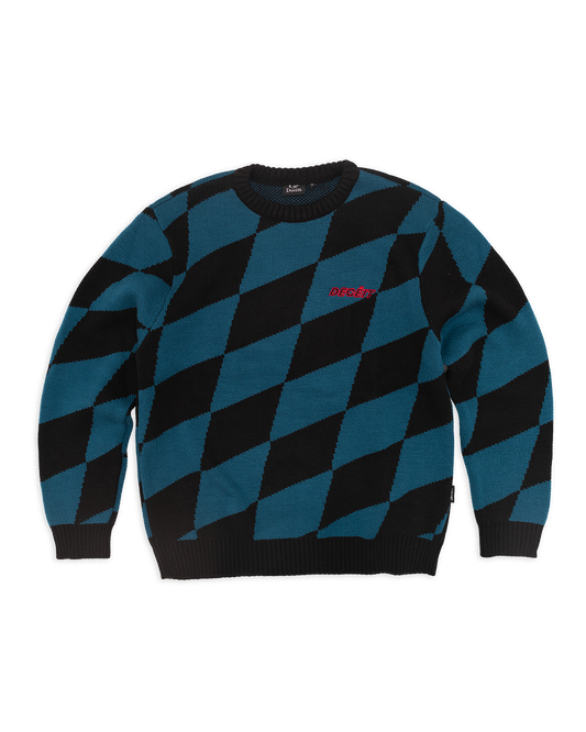 CREW NECK RACE FLAG KNIT