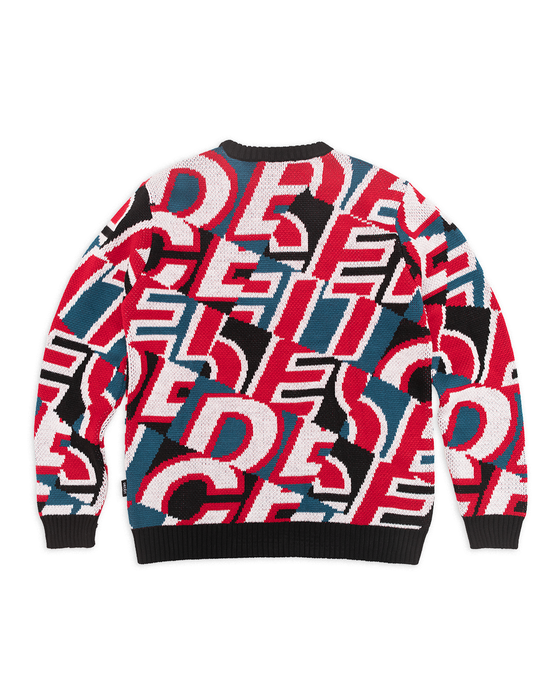 CREW NECK MULTICOLOR LOGO PULL