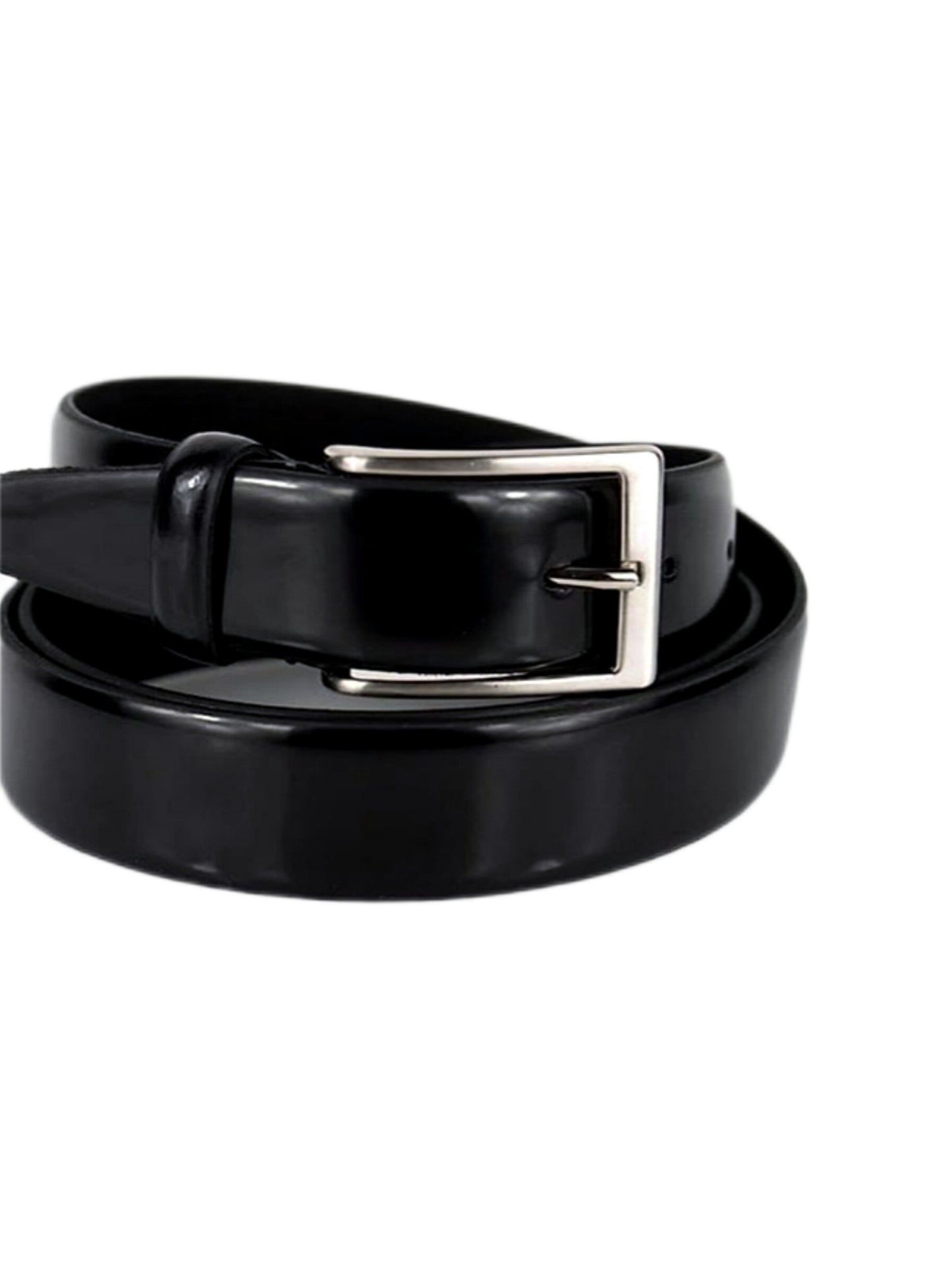 ALEX ANDERSON BLACK SHINE LEATHER BELT