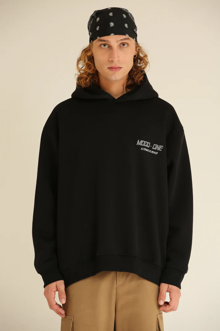 MOOD ONE CROPPED HOODIE