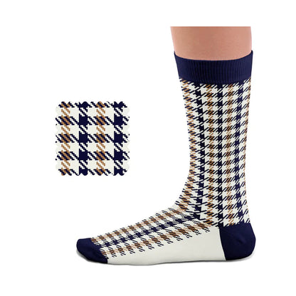 SOCK AFFAIRS BLU PIED DE POULE