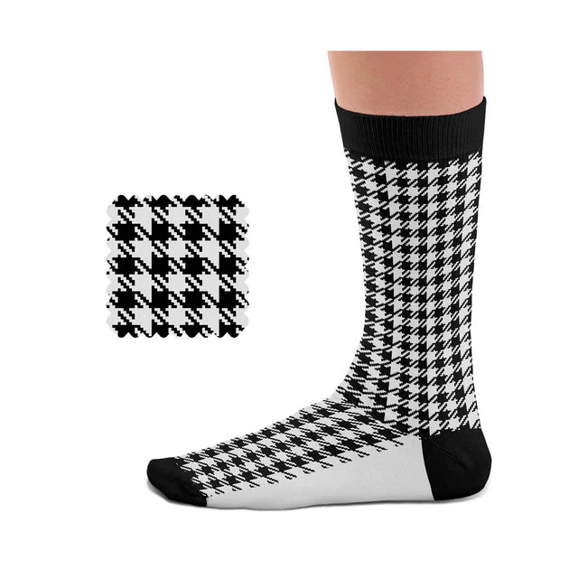 SOCK AFFAIR BLACK PIED DE POULE