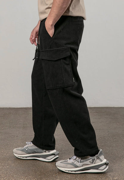 RELIGION STRIPES VELVET CARGO PANT